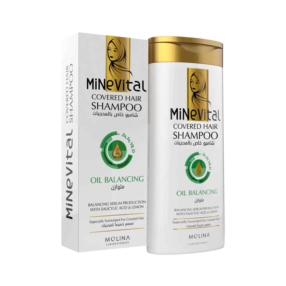 oil balancing shampoo for covered hair from MineVital